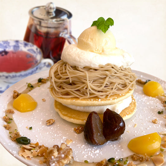 くり畑のモンブランパンケーキ