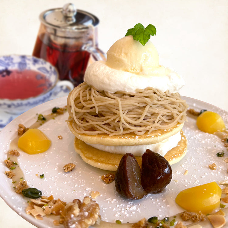 くり畑のモンブランパンケーキ